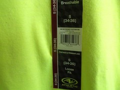 Athletic Works Loose Fit No Pocket Cotton Tee Men Sz S (34-36) NWT Acid Yellow