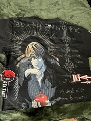 Civil Regime x Death Note – Lights Fatal Stare Dungeon Tee In Black – Size XL