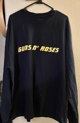 New Guns N’ Roses Live Era ’87-’93 Black 2XL Long Sleeve T-Shirt Double Sided