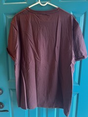 Men’s XL Alphalete Short Sleeve T-Shirt Burgandy With Burgandy Alphalete Front