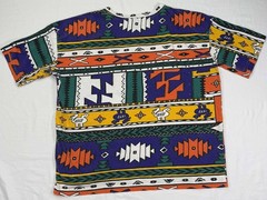 Vtg 90’s Southwestern T Shirt Tribal Streetwear All Over Print Rare USA Made
