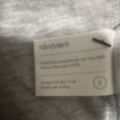 håndværk Men’s Gray Relaxed T-shirt Short Sleeve Size S