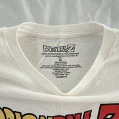 Dragon Ball Z White Long Sleeve Graphic Print Crew Neck T-Shirt Size M