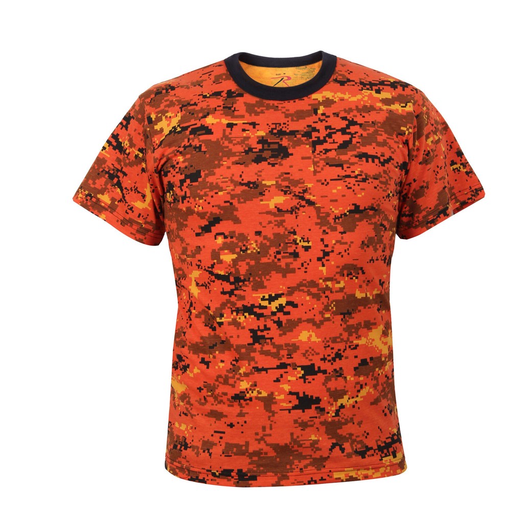 Rothco Men’s Digital Camo T-Shirt – Orange