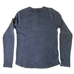 Flint & Tinder Henley Shirt Men’s Medium Blue Heavyweight Cotton Workwear USA