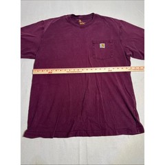 Carhartt Pocket T-Shirt in Deep Plum