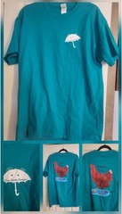 Bulk Lot Novilty Unisex Frog Storm Design T Shirt Sz L & XL Variety Of Designs.
