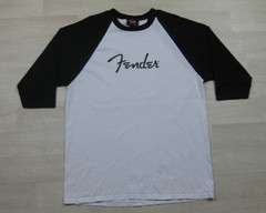 Vintage Y2K Fender Guitars Raglan T-Shirt Men’s (L) Music Band Rock n Roll