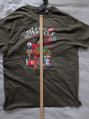 AKOO Men’s 4XL Olive Graphic T-Shirt NWT Big & Tall 100% Cotton Crew Neck Tee