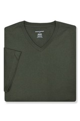 Banana Republic F Mens Green Midweight Cotton V-neck Tee Shirt Medium M BR-010