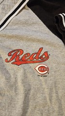 Vintage 2000 Sean Casey Cincinnati Reds Dynasty Button Up Raglan Shirt Mens 2XL