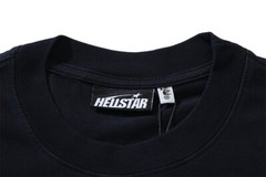 Men’s Hell Studios star Hip hop Angel Devil Singing tee washed T-shirt