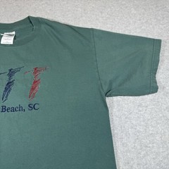 Myrtle Beach South Carolina Shirt Adult Medium Green Golf Beach Ocean Seashells