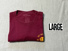 FASTHOUSE – Men’s Short Sleeve L – LARGE – Burgundy – FAST HOUSE F/H Hot Wheels