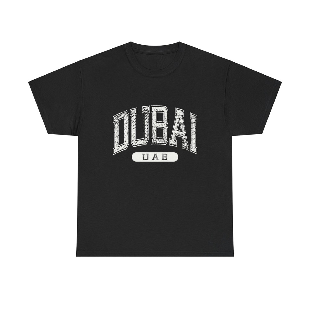 Dubai UAE Classic Varsity Style T-Shirt Tourist Destination Tee