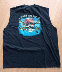 Sleveless Back to The Bone Cozumel Diver’s promo Backlit T-shirt black size XXL