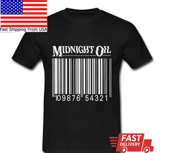 Vintage Midnight Oil Band Cotton Black All Size Men Women Classic Shirt BG2094