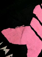 Vintage 80s Palm Beach Neon Puff Print Fish Tee Shirt Black L Single Stitch USA