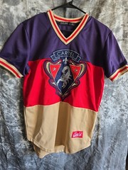 Hudson Outerwear Cartel Scorpion Jersey Mens M Purple Red y2k V-Neck