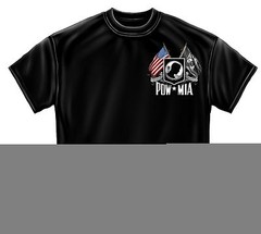 New POW MIA – DOUBLE FLAG EAGLE T-SHIRT 4X AND 5X