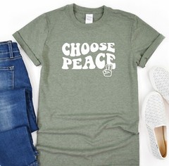 Choose Peace Shirt, No War Tshirt, Gift Tee, Activist Tshirt