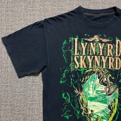 Vintage 90s 1993 Lynyrd Skynyrd World Tour T Shirt Mens Black Rock Band Large