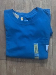 Carhartt Men’s Short Sleeve T-Shirt Pocket Blue Original Fit – Size: Large – NWT