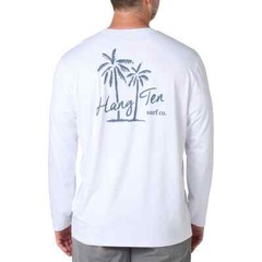 Hang Ten Men’s Long Sleeve Sun Tee, UPF 50+, Quick-dry fabric, Lightweight