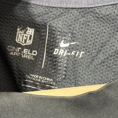 Nike Arizona Cardinals Shirt Mens Large Gray Dri-Fit Long Sleeve NFL On-Field L