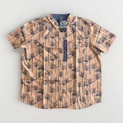 Hurley Men’s Orange & Blue Flamingo & Palm Tree Print Shirt 2XL Med NEW E0136