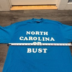 Vintage 80s North Carolina Tar Heels UNC or Bust T-Shirt XL (L) Teejays USA