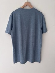Quince Cotton Modal Crew Neck Tee Shirt Mens Size L Heather Blue Grey