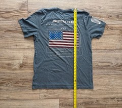 Nine Line Apparel Men’s American Flag Blueprint Graphic T-Shirt
