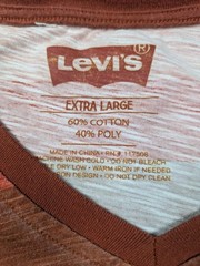 Levi’s Shirt Mens XL Multicolor Striped V Neck Short Sleeve Chest Pocket Tee