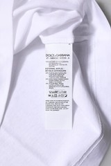 DOLCE & GABBANA T-shirt White Embellished Cotton Crew Neck IT46/US36/S 600usd