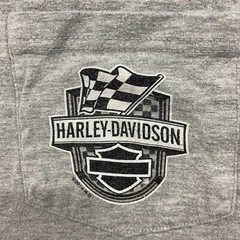 Harley Davidson Shirt Men’s Large Gray Bikercore Myrtle Beach Outdoor Biker VTG