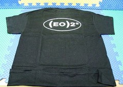 (EO)2 50/50 Cotton/Poly. Short SleeveT-Shirt Black w/White Logo CHOOSE YOUR SIZE