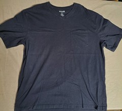 3 Shirt Lot-Duluth Mens Short Sleeve Cotton Crew Neck Redhead Henley Shirt Pockt