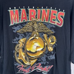 United States Marines First to Fight Men’s Size 2XL Black Vintage 2012
