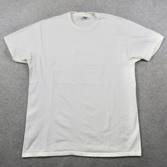 Vintage Kirkland Signature Select Mens XL White Combed Cotton Crew Neck T-Shirt