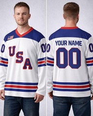 NEW! Custom 2026 USA Hockey AOP Gift, Personalization USA Hockey For Fans