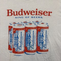 Budweiser Six Pack of the Genuine King of Beers Promo Tee LT