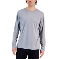 Alfani Alfatech Long Sleeve Crewneck T-Shirt, Skyrocket XL $45