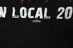 Y2K Mens 2XL Faded USW Local 207L United Steelworkers Union Dawg T-Shirt Black