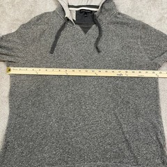 Banana Republic Hooded Long Sleeve Shirt Men’s Size Large Gray Light Weight Knit
