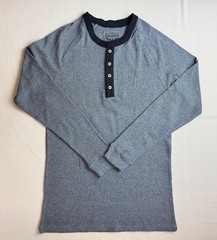 Levi’s Men`s Long Sleeve Thermal Henley Shirt. Blue. Choose Your Size. NWB