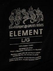 FOS x ELEMENT Sprites Series Tshirt Mens Large Long Sleeve Black Skateboarding