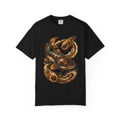Stained Glass Espresso Meteor Catfish T-Shirt Graphic