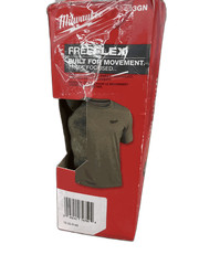Milwaukee Men’s Medium Green Cotton/Polyester Short-Sleeve Hybrid Work T-Shirt
