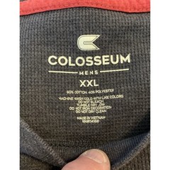 Colosseum Long Sleeve Thermal Nebraska Men’s 2X/Large Gray Waffle Pullover